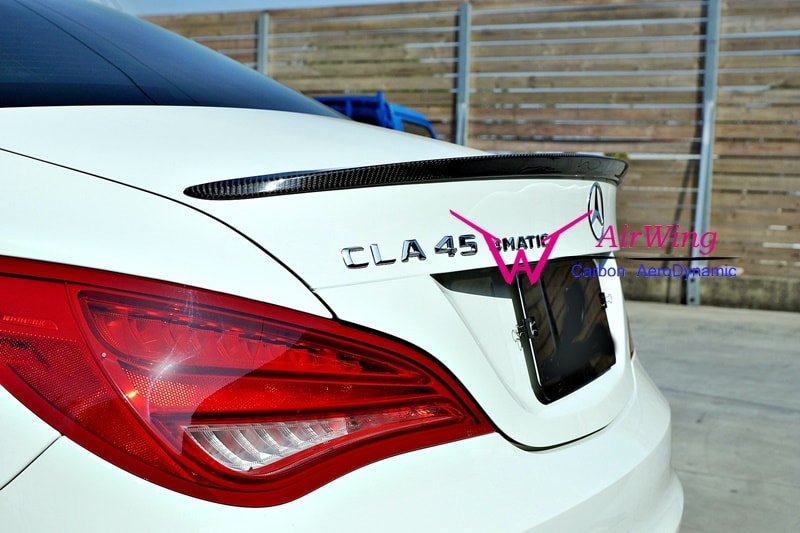 W117 - AMG style Carbon Trunk Spoiler 01
